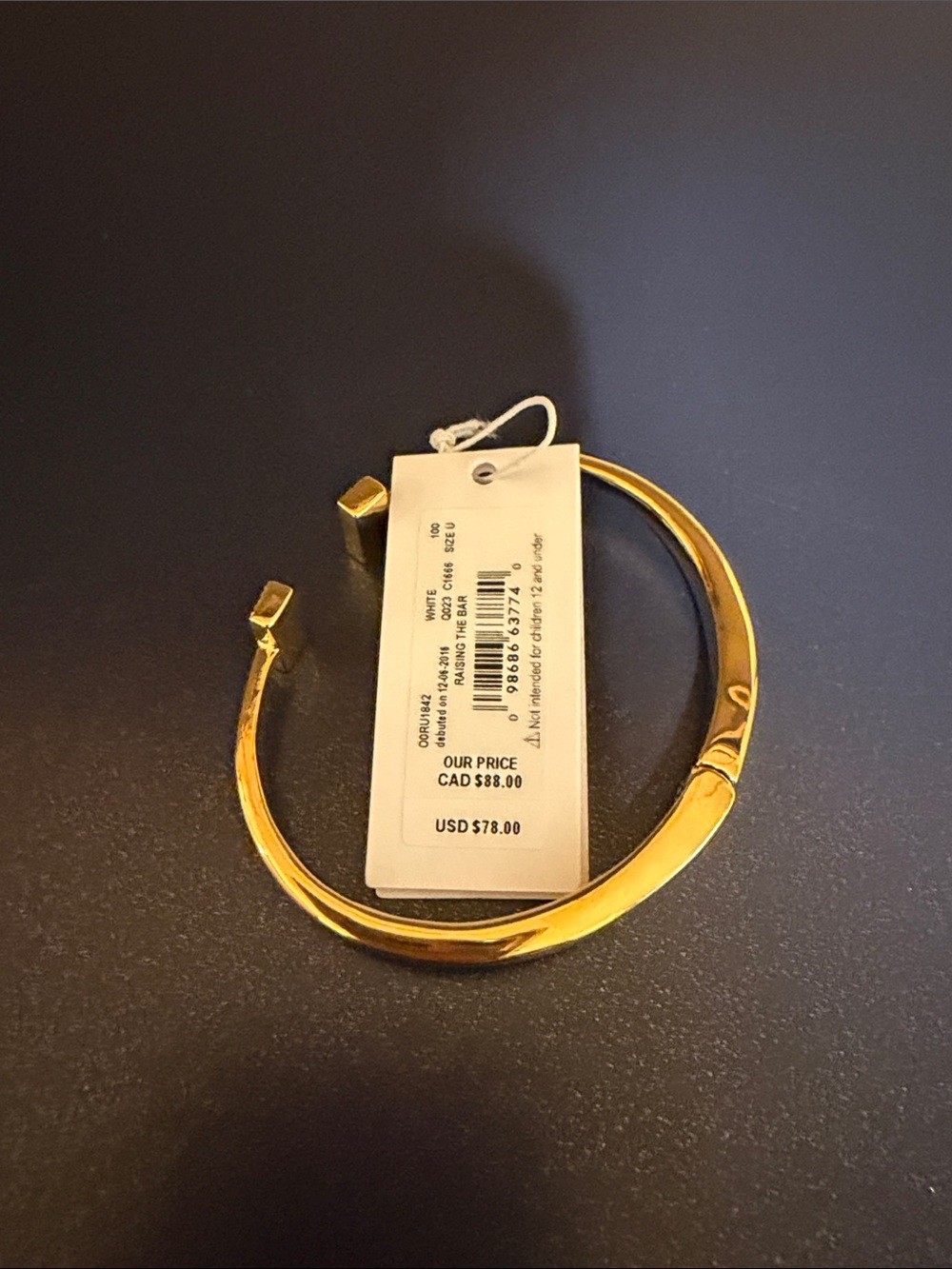 kate spade Gold Crystal-Embellished Bangle - Picture 4 of 6